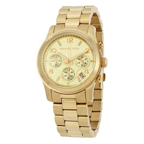 michael kors midsized chronograph gold tone womens watch mk5055|Michael Kors Midsized Chrono Gold Watch MK5055 .